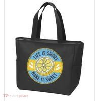 Life Is Short Make It Sweet Lemon Lover Fruit Business Tote Bag thumb 3