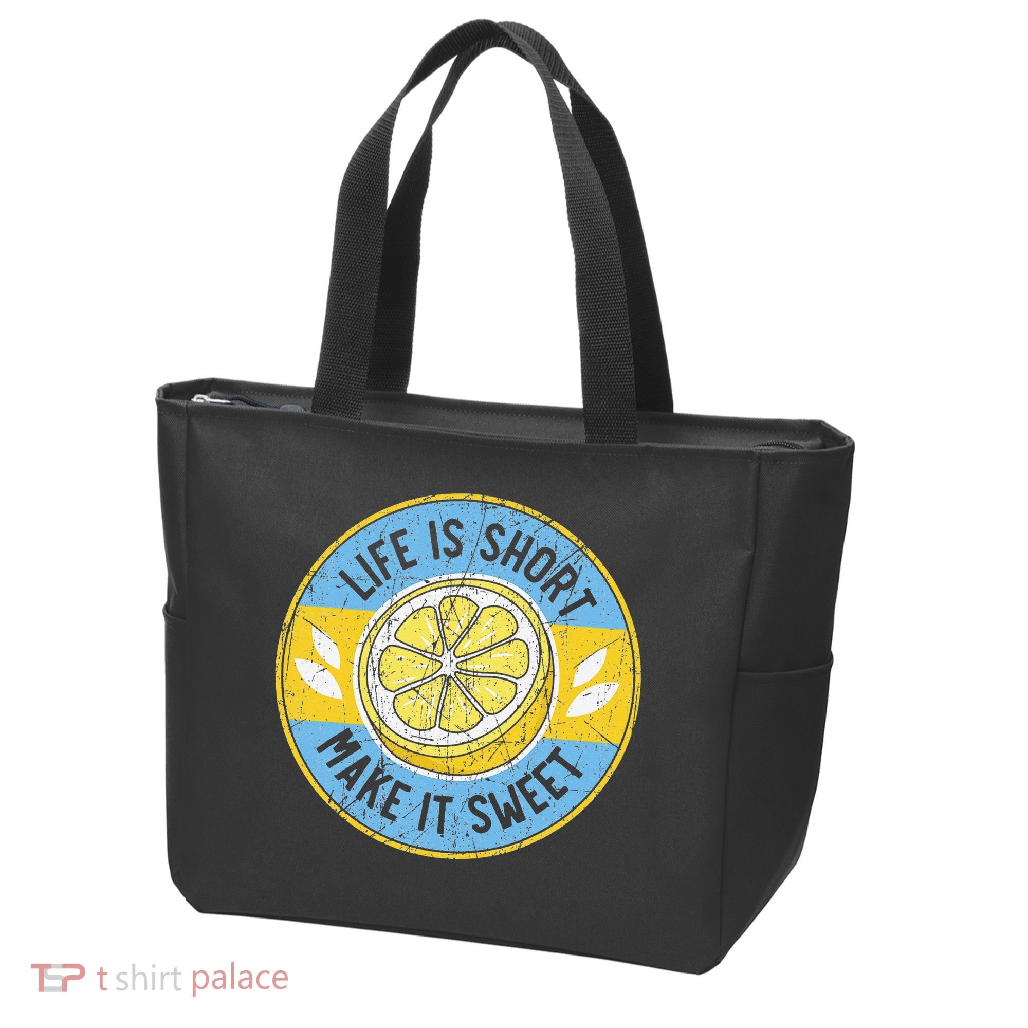 Life Is Short Make It Sweet Lemon Lover Fruit Business Tote Bag