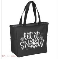 Let It Snow Cute Cozy Tote Bag thumb 2
