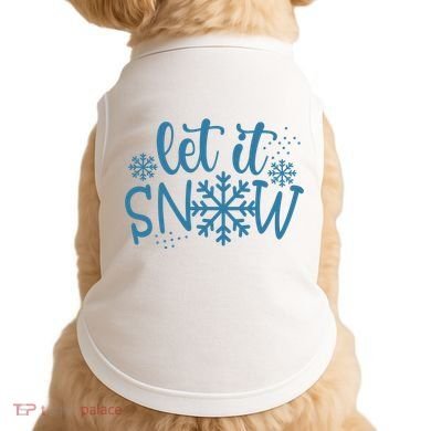 Let It Snow Cute Cozy Doggie Tank
