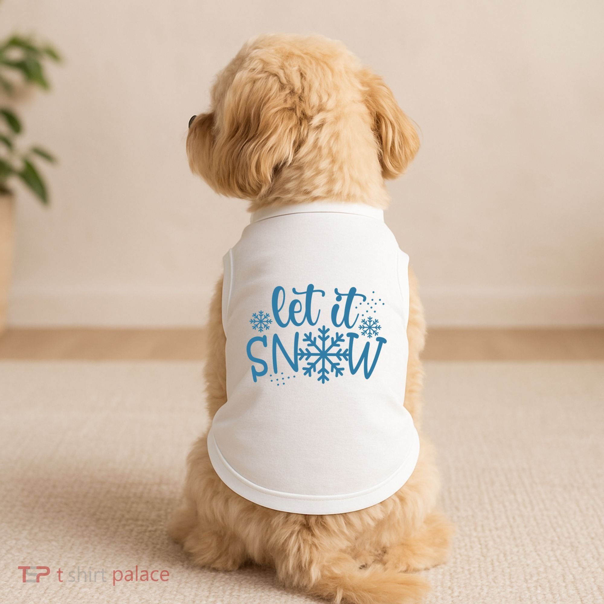Let It Snow Cute Cozy Doggie Tank
