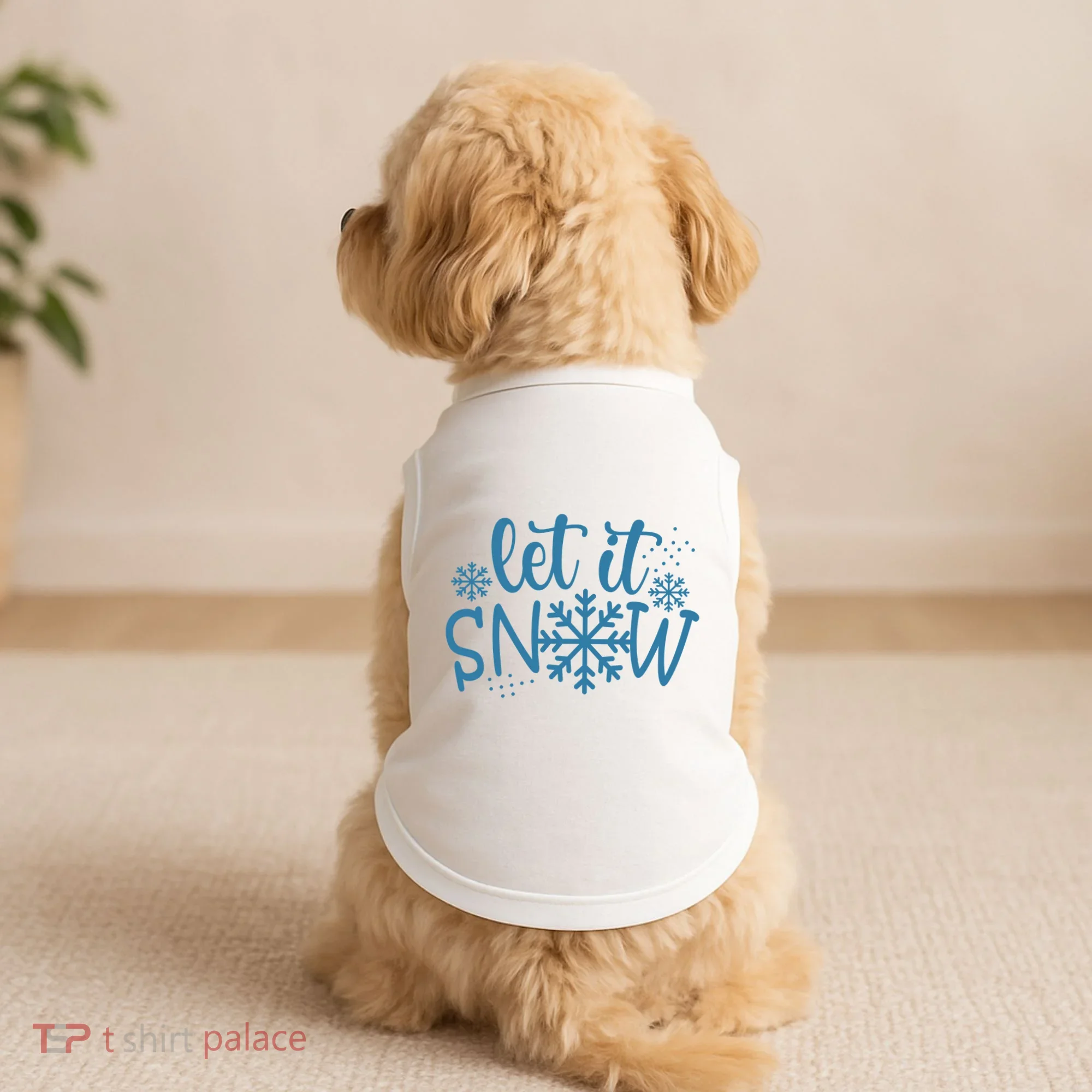Let It Snow Cute Cozy Doggie Tank