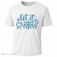 Let It Snow Cute Cozy Cooling Performance Crew T-Shirt thumb 0