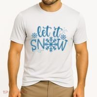 Let It Snow Cute Cozy Cooling Performance Crew T-Shirt thumb 2