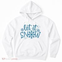 Let It Snow Cute Cozy Hoodie thumb 0