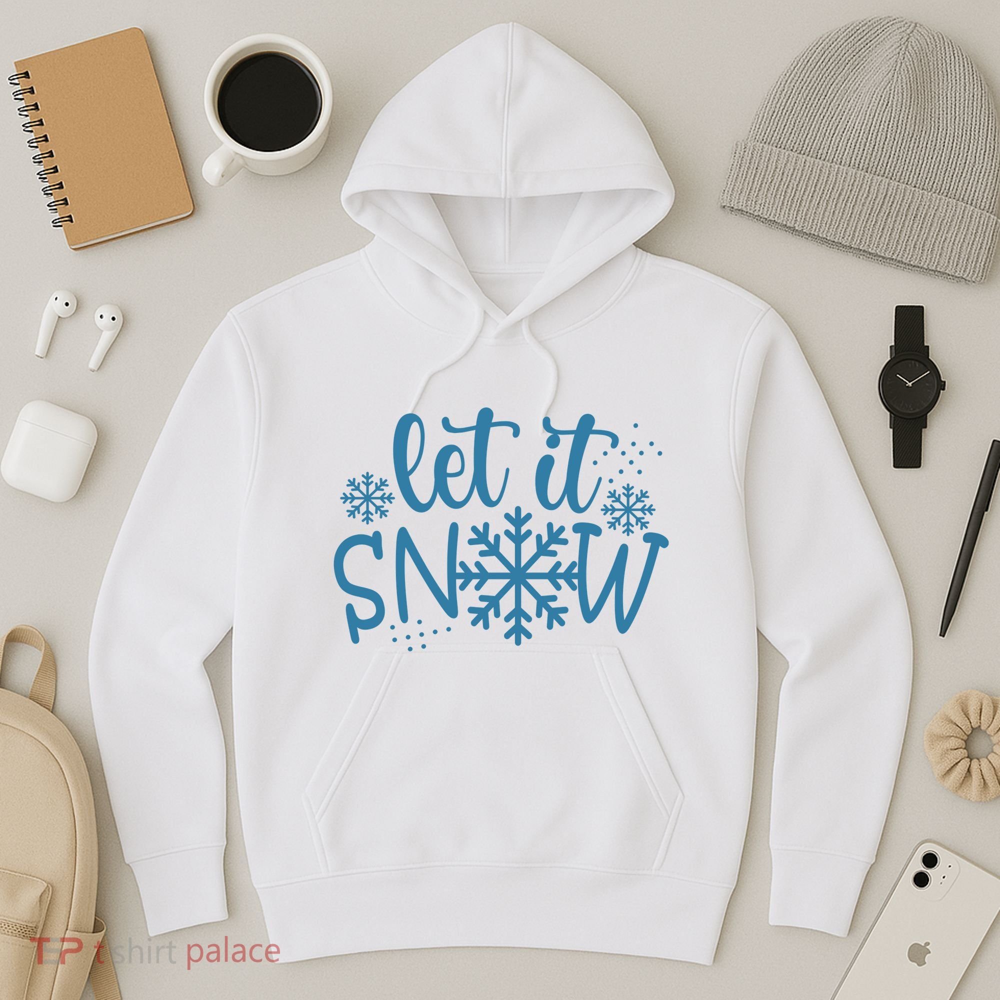 Let It Snow Cute Cozy Hoodie