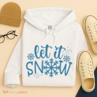 Let It Snow Cute Cozy Hoodie thumb 4