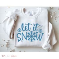 Let It Snow Cute Cozy Sweatshirt thumb 2