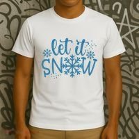 Let It Snow Cute Cozy T-Shirt thumb 3