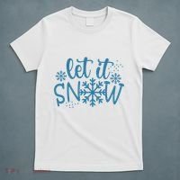 Let It Snow Cute Cozy T-Shirt thumb 5