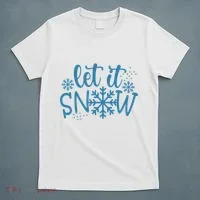 Let It Snow Cute Cozy T-Shirt thumb 5