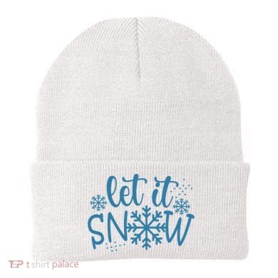 Let It Snow Cute Cozy Beanie
