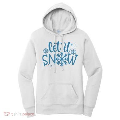Let It Snow Cute Cozy Women's Hoodie