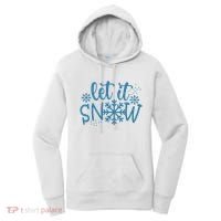 Let It Snow Cute Cozy Women's Hoodie thumb 0