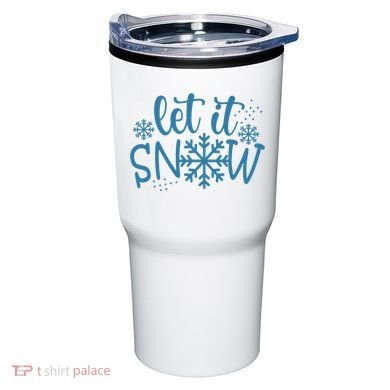 Let It Snow Cute Cozy Tumbler
