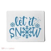 Let It Snow Cute Cozy Mousepad thumb 0