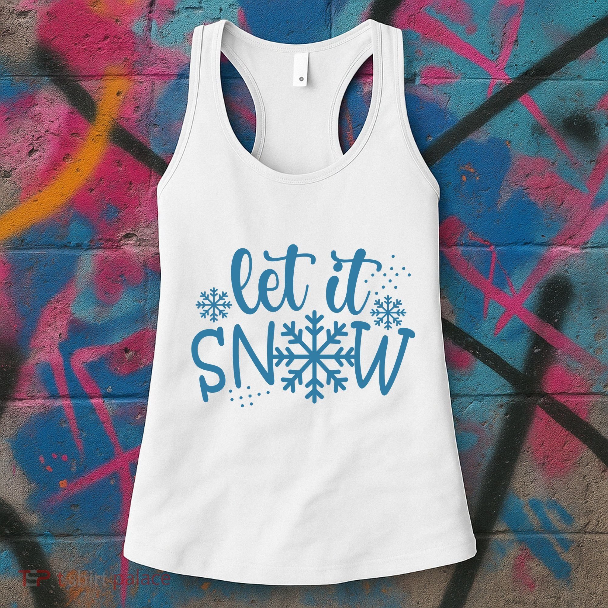 Let It Snow Cute Cozy Women's Tank Top