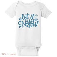 Let It Snow Cute Cozy Baby Bodysuit thumb 0