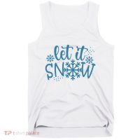 Let It Snow Cute Cozy Tank Top thumb 0