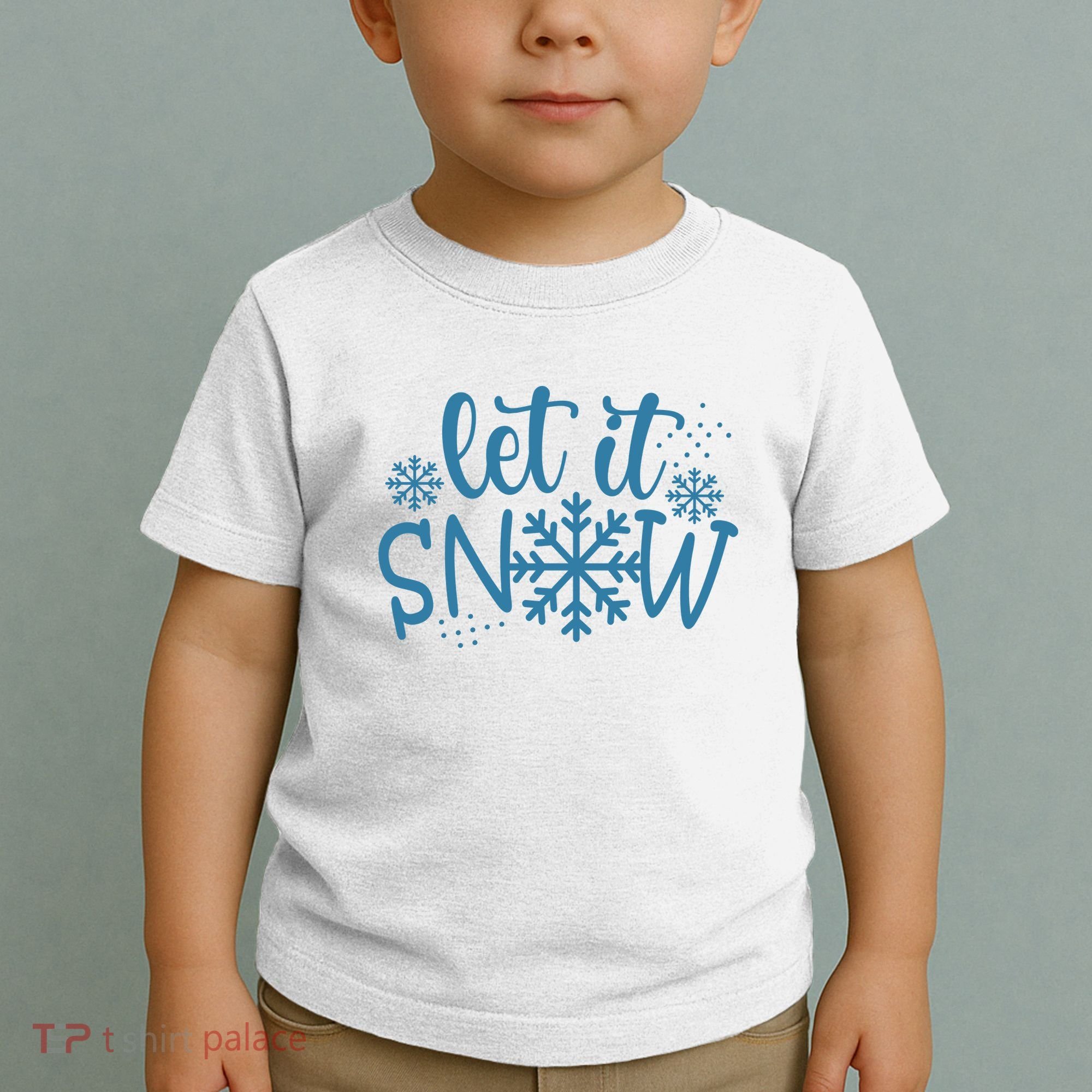 Let It Snow Cute Cozy Toddler T-Shirt