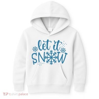Let It Snow Cute Cozy Kids Hoodie