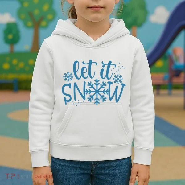 Let It Snow Cute Cozy Kids Hoodie