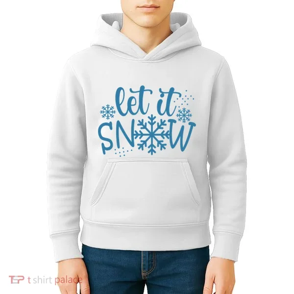 Let It Snow Cute Cozy Kids Hoodie