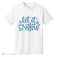 Let It Snow Cute Cozy Kids T-Shirt thumb 0