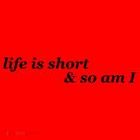 Life Is Short And So Am I Santa Hat thumb 1
