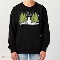 Let It Snow Winter Snowman Christmas Women's Sweatshirt thumb 0