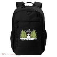 Let It Snow Winter Snowman Christmas Backpack thumb 0