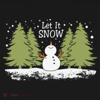Let It Snow Winter Snowman Christmas Backpack thumb 2