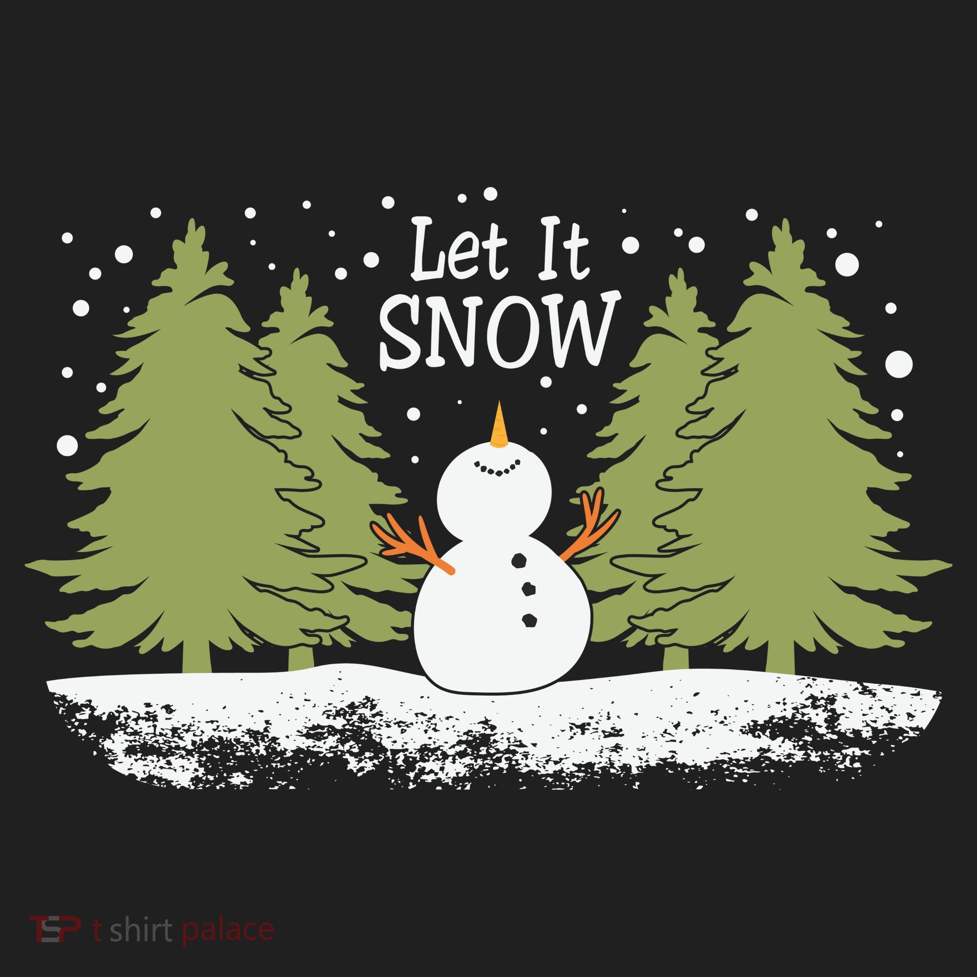 Let It Snow Winter Snowman Christmas Beanie