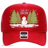 Let It Snow Winter Snowman Christmas Hat thumb 0