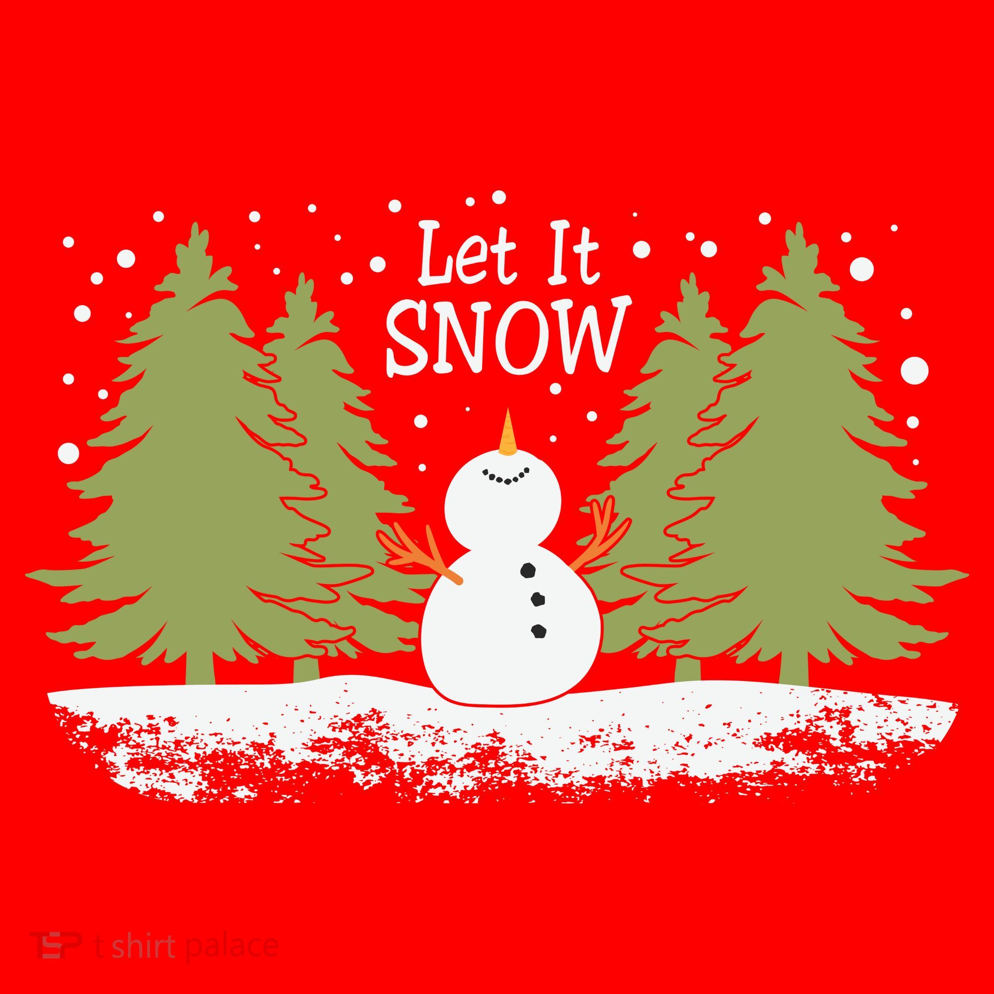 Let It Snow Winter Snowman Christmas Visor