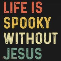 Life Is Spooky Without Jesus Christian Religious Halloween  Visor thumb 3