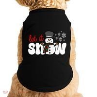 Let It Snow Christmas Holiday Cute Doggie Tank thumb 0