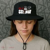 Let It Snow Christmas Holiday Cute Bucket Hat thumb 3