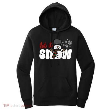 Let It Snow Christmas Holiday Cute Women's Hoodie