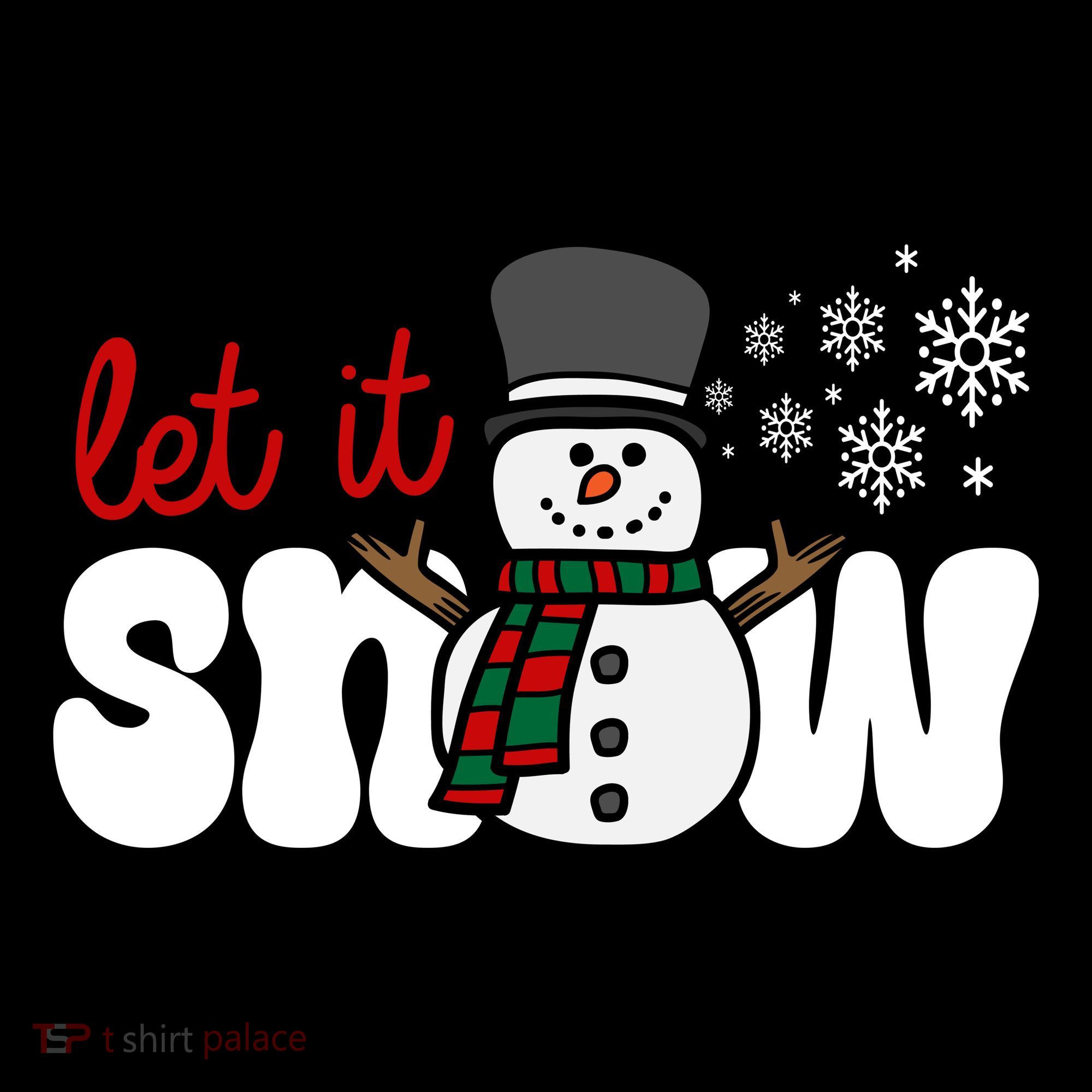 Let It Snow Christmas Holiday Cute Women's Hoodie