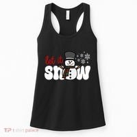 Let It Snow Christmas Holiday Cute Women's Tank Top thumb 0