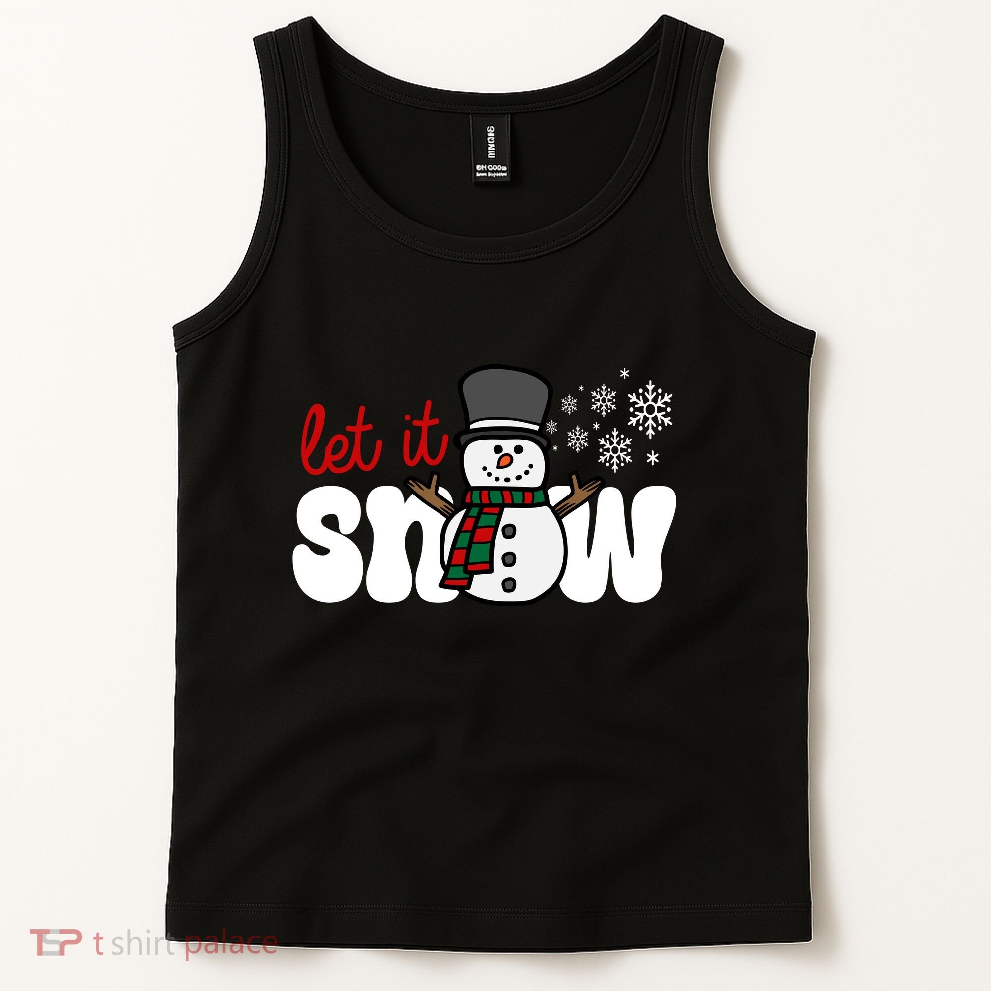 Let It Snow Christmas Holiday Cute Tank Top