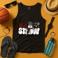 Let It Snow Christmas Holiday Cute Tank Top thumb 4