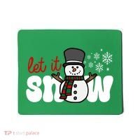 Let It Snow Christmas Holiday Cute Mousepad thumb 0