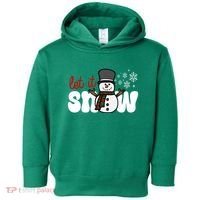 Let It Snow Christmas Holiday Cute Toddler Hoodie thumb 0