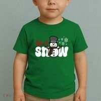 Let It Snow Christmas Holiday Cute Toddler T-Shirt thumb 2