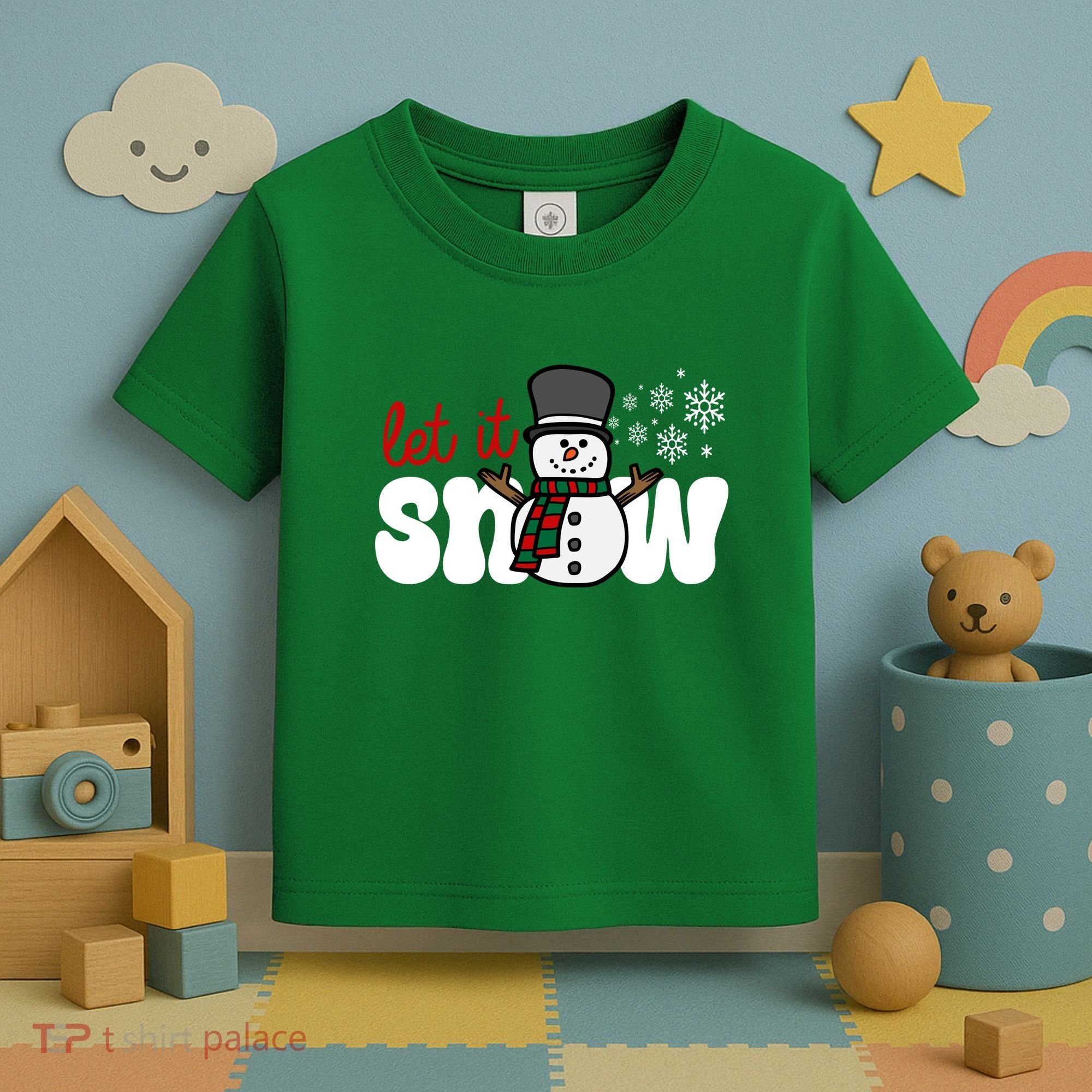 Let It Snow Christmas Holiday Cute Toddler T-Shirt