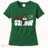 Let It Snow Christmas Holiday Cute Women's T-Shirt thumb 0