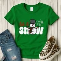 Let It Snow Christmas Holiday Cute Women's T-Shirt thumb 3