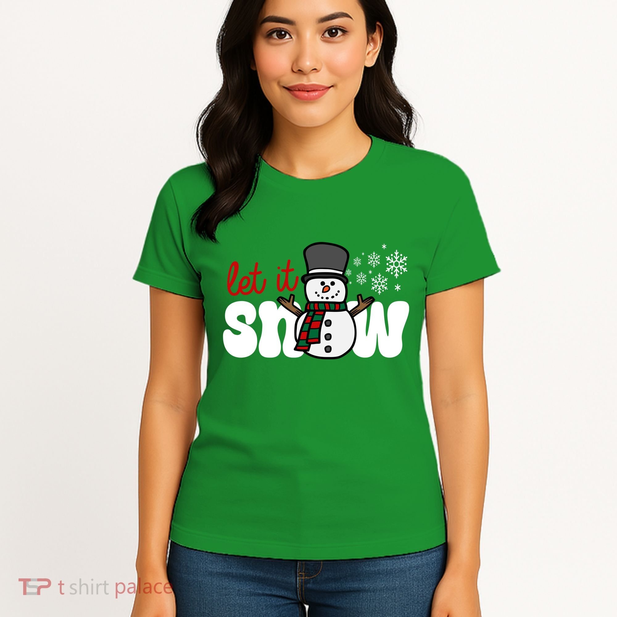 Let It Snow Christmas Holiday Cute Women's T-Shirt